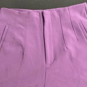 Purple trousers high waisted
